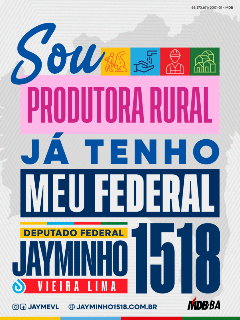 Sou Produtora Rural e voto 1518
