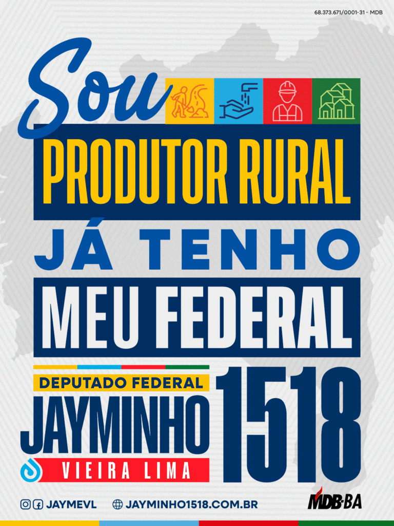 Sou Produtor Rural e voto 1518